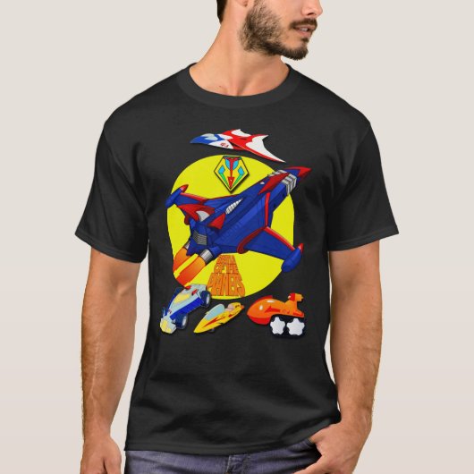 Kampf gegen die Logo-Klasse des Planets Gatchaman T-Shirt (Vorderseite)