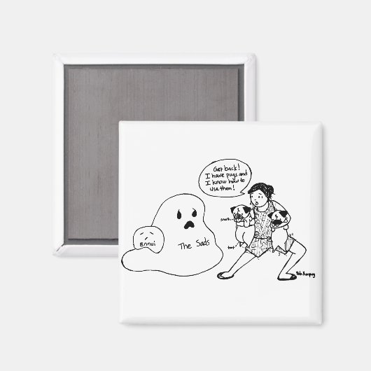 Kampf gegen die Sads Magnet (Vorderseite/Rückseite)