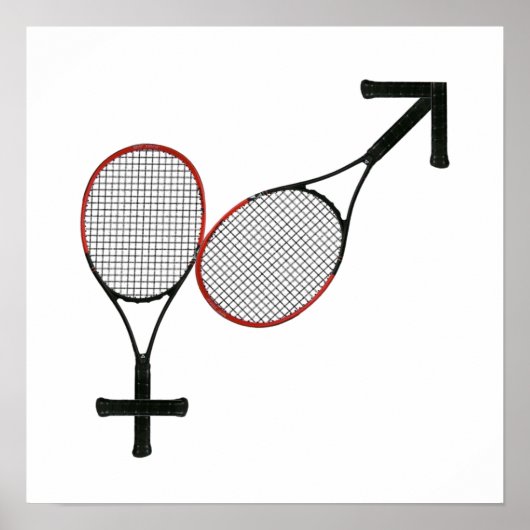 Kampf gegen die Sexes Tennis Poster (Vorne)