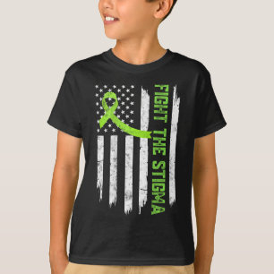 Kampf gegen die Stigma-amerikanische Fahne Mental  T-Shirt