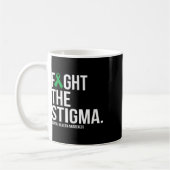 Kampf gegen die Stigma Green Ribbon Mental Health Kaffeetasse (Links)