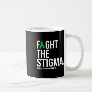 Kampf gegen die Stigma Green Ribbon Mental Health Kaffeetasse
