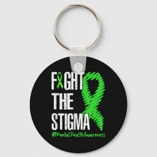 Kampf gegen die Stigma Green Ribbon Mental Health  Schlüsselanhänger