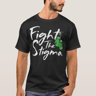 Kampf gegen die Stigma Green Ribbon Mental Health  T-Shirt