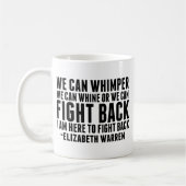 Kampf gegen Elisabeth Warren Zitat Feminist Kaffeetasse (Links)