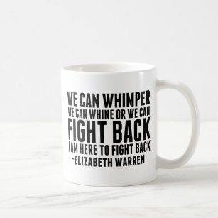 Kampf gegen Elisabeth Warren Zitat Feminist Kaffeetasse
