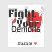 Kampf gegen eure Dämonen Aufkleber (Blatt)