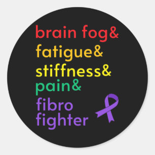 Kampf gegen Fibromyalgie Runder Aufkleber