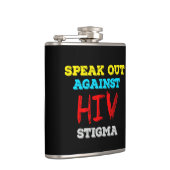 Kampf gegen HIV-Stigma - Aids-Bewusstsein Flachmann (Rechts)