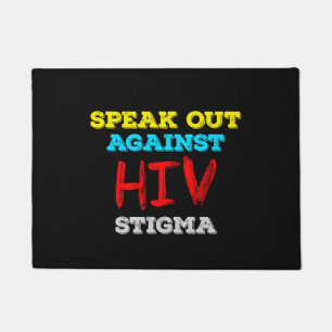 Kampf gegen HIV-Stigma - Aids-Bewusstsein Fußmatte