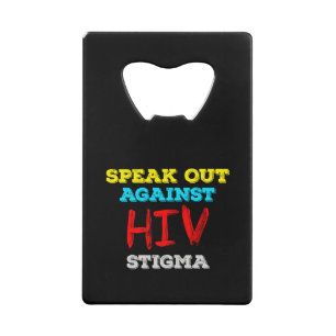 Kampf gegen HIV-Stigma - Aids-Bewusstsein Geldbeutel Flaschenöffner