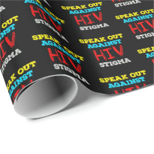 Kampf gegen HIV-Stigma - Aids-Bewusstsein Geschenkpapier
