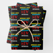 Kampf gegen HIV-Stigma - Aids-Bewusstsein Geschenkpapier Set (Beispiel)