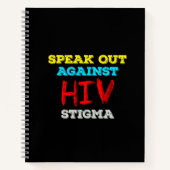 Kampf gegen HIV-Stigma - Aids-Bewusstsein Notizblock (Vorderseite)