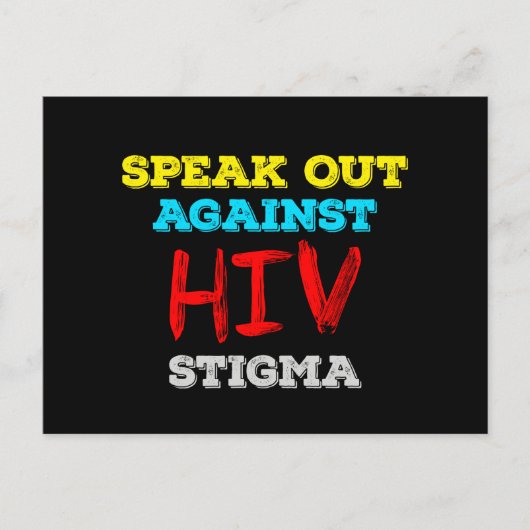 Kampf gegen HIV-Stigma - Aids-Bewusstsein Postkarte (Vorderseite)