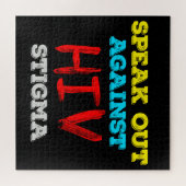 Kampf gegen HIV-Stigma - Aids-Bewusstsein Puzzle (Horizontal)