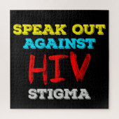 Kampf gegen HIV-Stigma - Aids-Bewusstsein Puzzle (Vertikal)