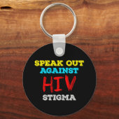 Kampf gegen HIV-Stigma - Aids-Bewusstsein Schlüsselanhänger (Vorderseite)