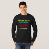 Kampf gegen HIV-Stigma - Aids-Bewusstsein T-Shirt (Vorne ganz)