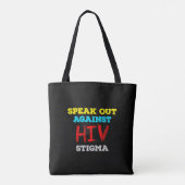 Kampf gegen HIV-Stigma - Aids-Bewusstsein Tasche (Rückseite)
