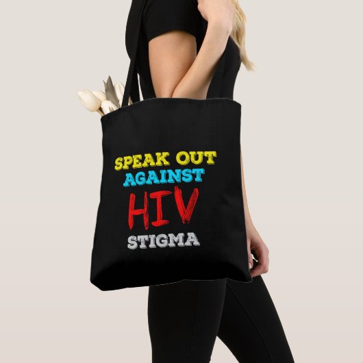 Kampf gegen HIV-Stigma - Aids-Bewusstsein Tasche (Von Nahem)
