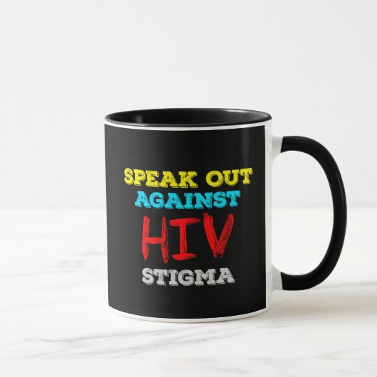 Kampf gegen HIV-Stigma - Aids-Bewusstsein Tasse (Rechts)