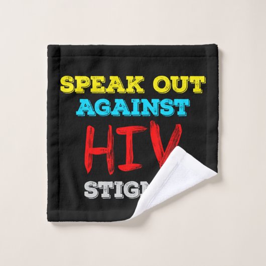 Kampf gegen HIV-Stigma - Aids-Bewusstsein Waschlappen (Waschlappen)