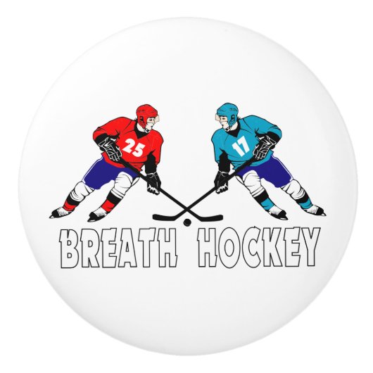 Kampf gegen Hockeyspieler Keramikknauf (Vorderseite)