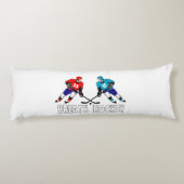 Kampf gegen Hockeyspieler Seitenschläferkissen (Rückseite)