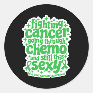 Kampf gegen Krebs Chemo immer noch Y Bile Duct Can Runder Aufkleber