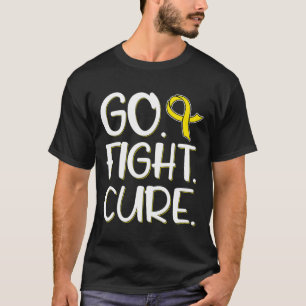 Kampf gegen Krebs Gold Ribbon Kindheitskrebs-Bewus T-Shirt
