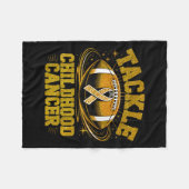 Kampf gegen Krebs im Kindesalter - Fußballsport Fleecedecke (Vorderseite (Horizontal))