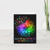 Kampf gegen Krebs in allen Farben verbreiten die H Karte (Vorderseite)