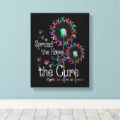 Kampf gegen Krebs in allen und allen Blume von Far Leinwanddruck (Insitu (Holzboden))