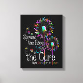 Kampf gegen Krebs in allen und allen Blume von Far Leinwanddruck (Vorderseite)