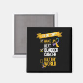 Kampf gegen Krebs in der Welt Magnet (Vorderseite/Rückseite)