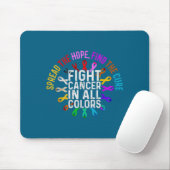 Kampf gegen Krebs in jeder Farbe Illustration Mousepad (Mit Mouse)