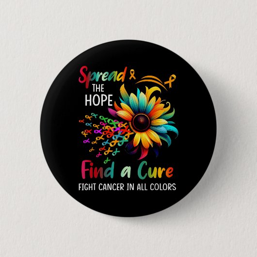 Kampf gegen Krebs in Spread-Hope Find A Sunflower Button (Vorderseite)