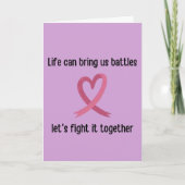 Kampf gegen Krebs mit Gebetsrecht gesund werden Karte (Vorderseite)