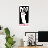 Kampf gegen Krebs-Poster Poster (Heimbüro)
