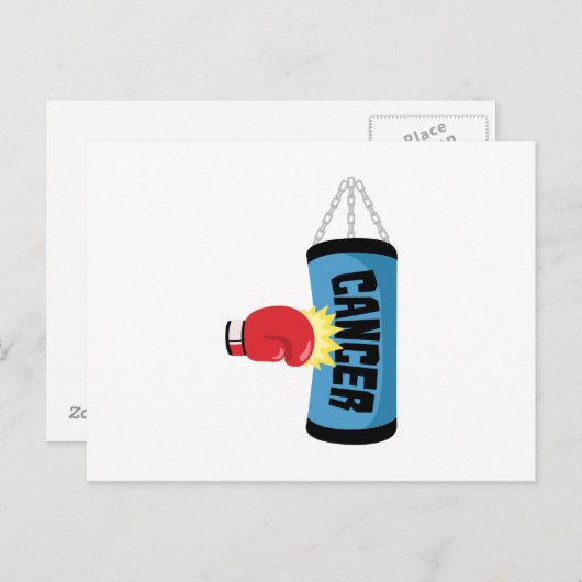 Kampf gegen Krebs Postkarte (Vorne/Hinten)