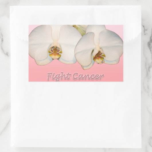 Kampf gegen Krebs Rechteckiger Aufkleber (Tasche)