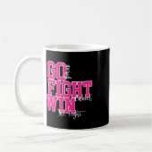 Kampf gegen Krebs rosa Brustkrebs Kaffeetasse (Links)