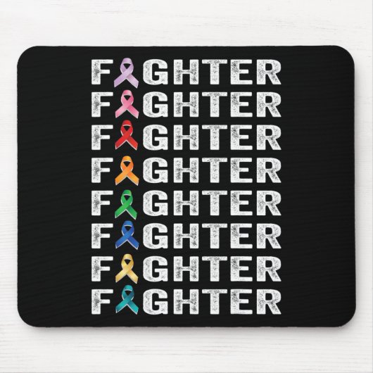 Kampf gegen Krebs Überlebende Bewusstsein für Kreb Mousepad (Vorne)