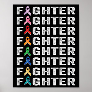 Kampf gegen Krebs Überlebende Bewusstsein für Kreb Poster