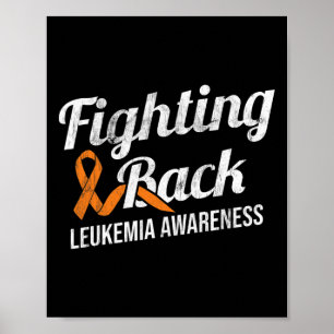 Kampf gegen Leukämie Bewusstsein Leukämie Krebs R Poster