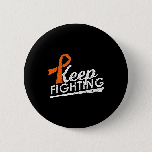 Kampf gegen Leukämie Multiple Sklerose Warrior Button (Vorderseite)