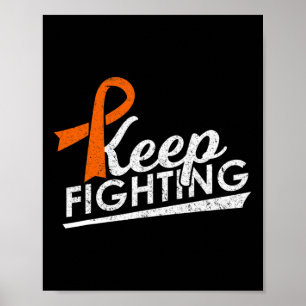 Kampf gegen Leukämie Multiple Sklerose Warrior Poster