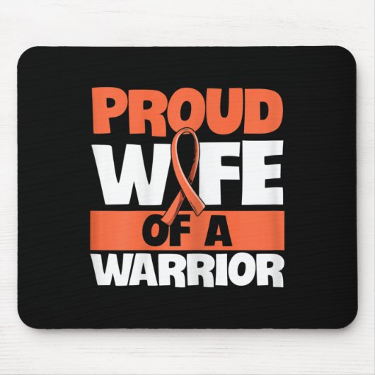 Kampf gegen Leukämie Zitat für eine Ehefrau einer Mousepad (Vorne)