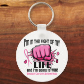Kampf gegen mein Leben 2 Brustkrebs Schlüsselanhänger (Vorderseite)